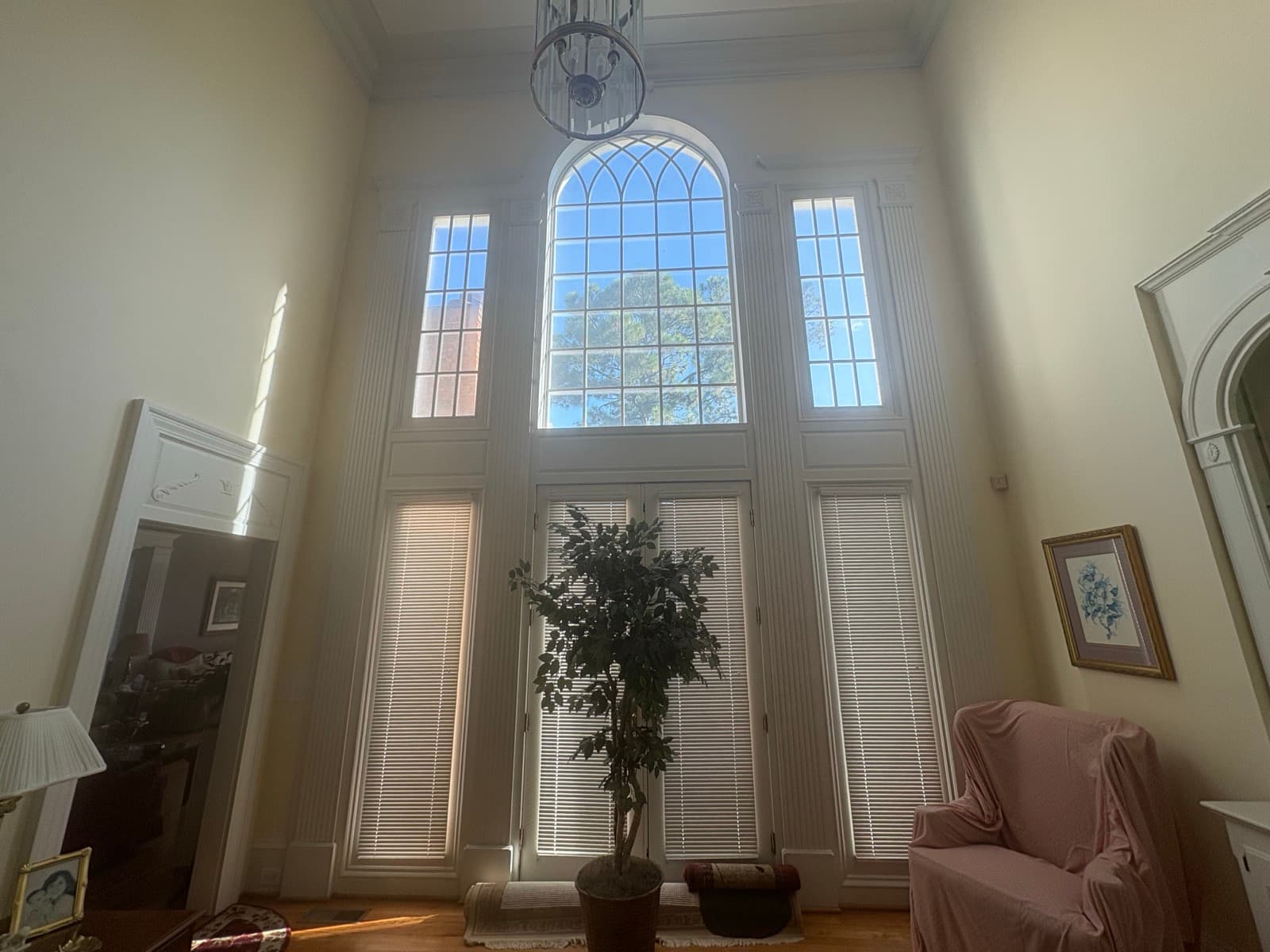Two-Story Arched Window