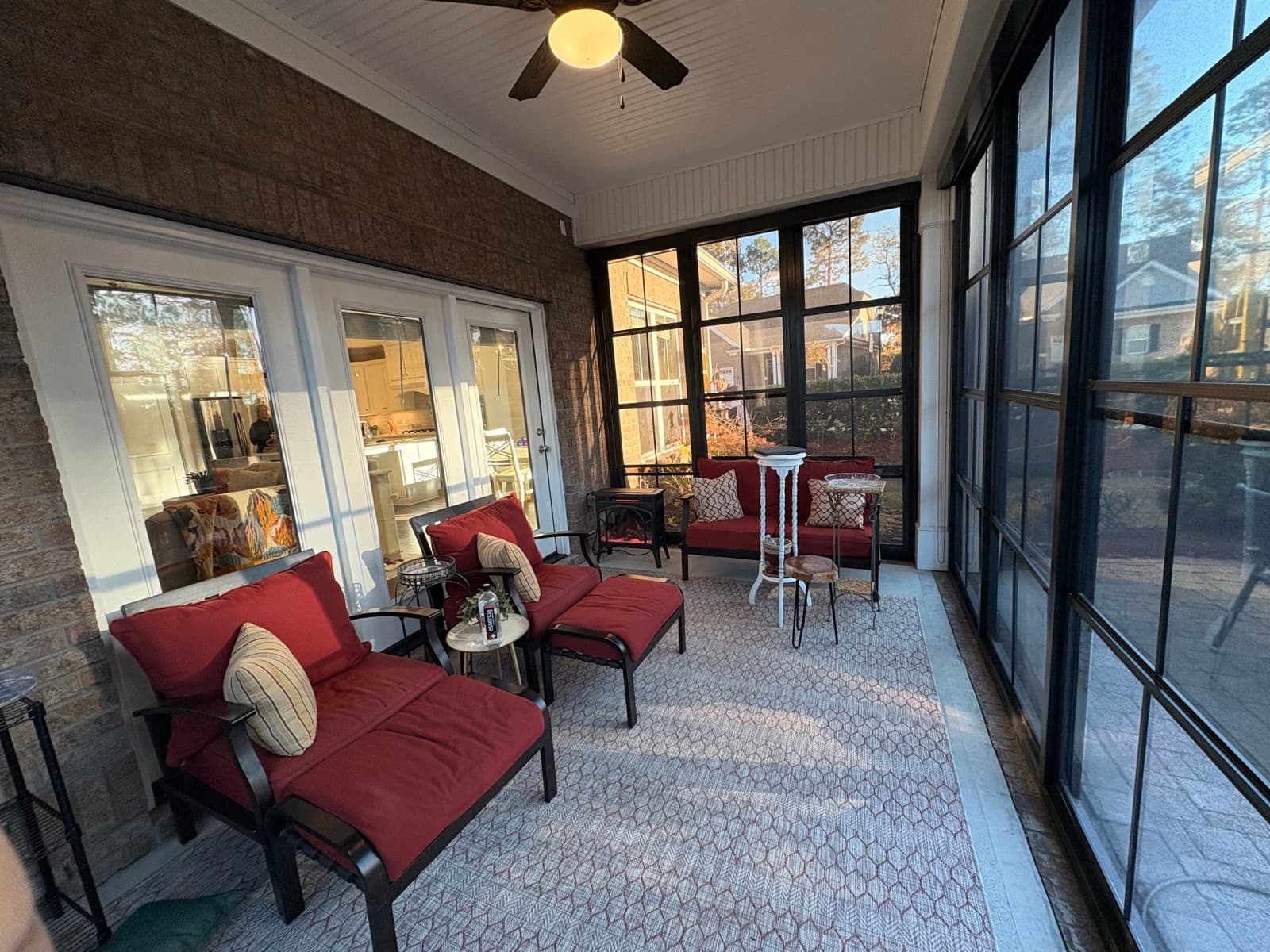 Sunroom Enclosure: Inside View